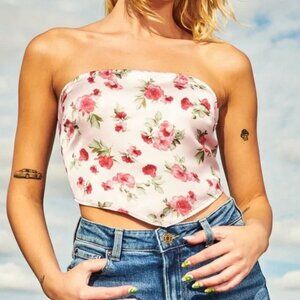 Garage Floral Handkerchief Cami
